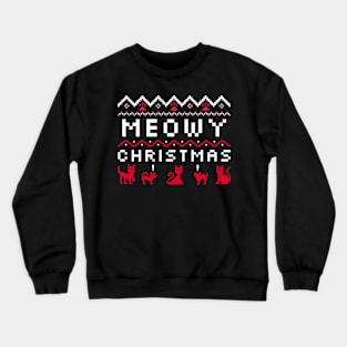 Merry Christmas in cat Crewneck Sweatshirt